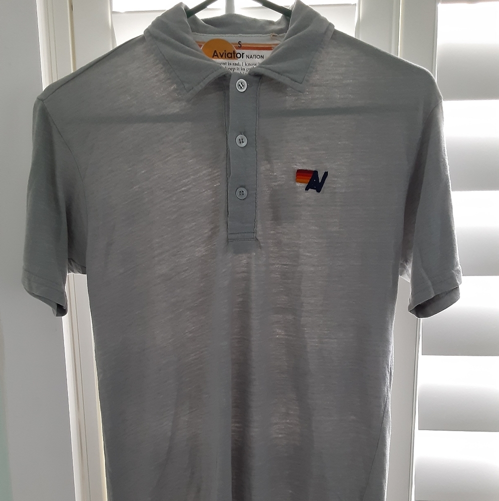 Gray Aviator Nation Polo, Brand New with Tags